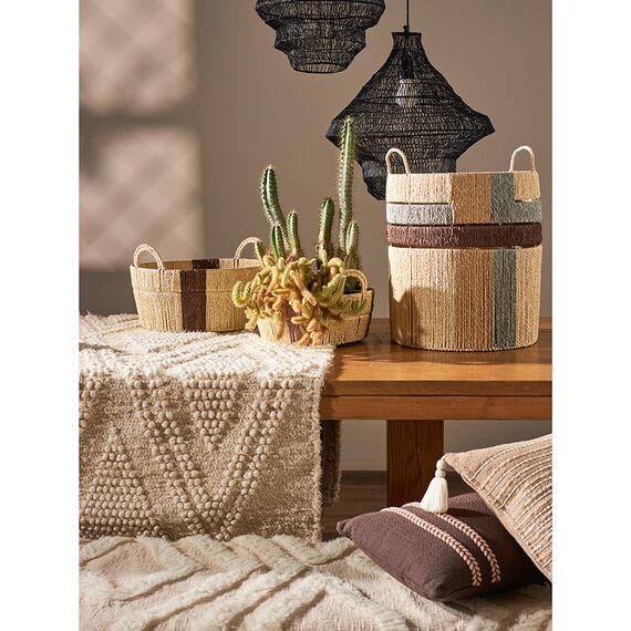 Корзина плетеная овальная Bodhran Sage из коллекции Ethnic, размер L, Tkano, изображение 2