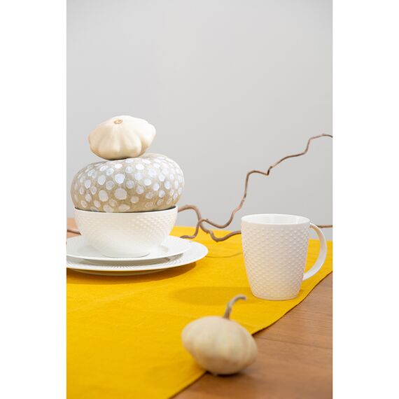 Кружка белого цвета с фактурным рисунком из коллекции Essential, 350мл, Tkano, изображение 2