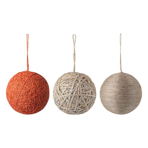 Набор ёлочных украшений Trendy коллекции New Year Essential, 3 шт., Tkano