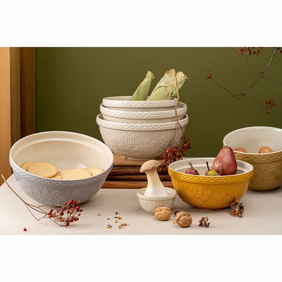 Миска кремового цвета с рельефным узором Ягоды Тайги из коллекции Russian North, 1,5 л, Tkano, изображение 6