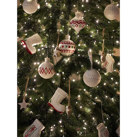 Набор ёлочных украшений с подсветкой Festive embroidey из коллекции New Year Essential, 4 шт., Tkano, изображение 11