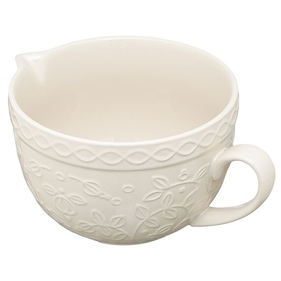 Кувшин для смешивания кремового цвета с рельефным узором Ягоды Тайги из коллекции Russian North, 2л, Tkano, изображение 7