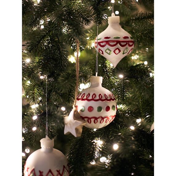 Набор ёлочных украшений с подсветкой Festive embroidey из коллекции New Year Essential, 4 шт., Tkano, изображение 14