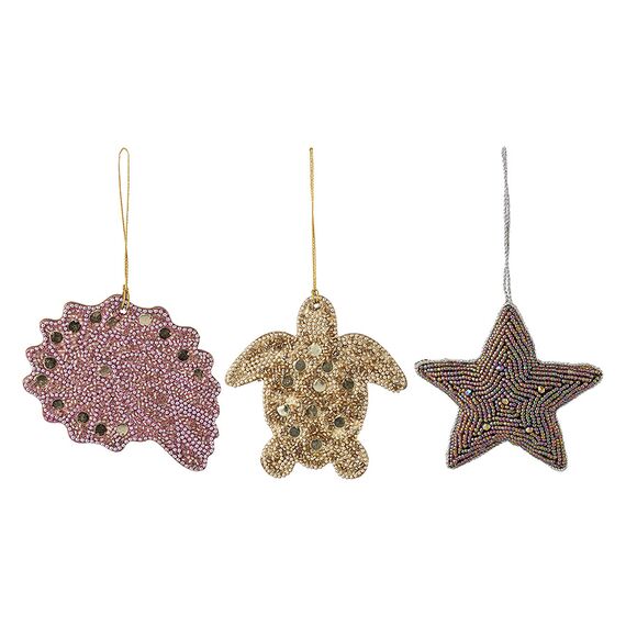 Набор ёлочных украшений Sea Fantasy из коллекции New Year Essential, 3 шт., Tkano