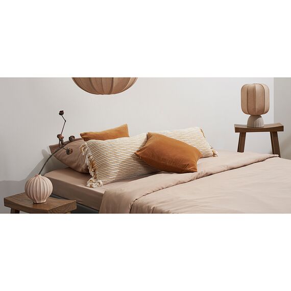 Набор наволочек из премиального сатина бежевого цвета из коллекции Essential, 50х70 см, Tkano, изображение 3