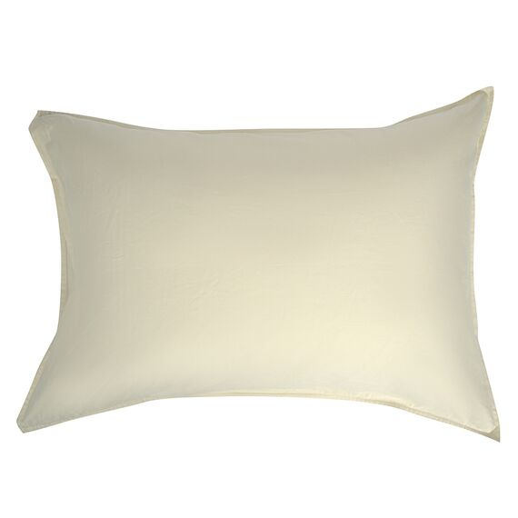 Набор из двух наволочек из сатина серо-бежевого цвета с брашинг-эффектом из коллекции Essential, 50х70 см, Tkano, изображение 6