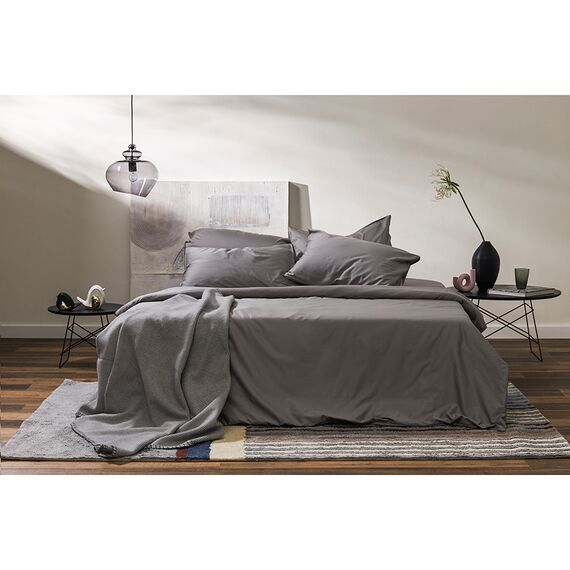 Набор наволочек из премиального сатина серого цвета из коллекции Essential, 50х70 см, Tkano, изображение 2