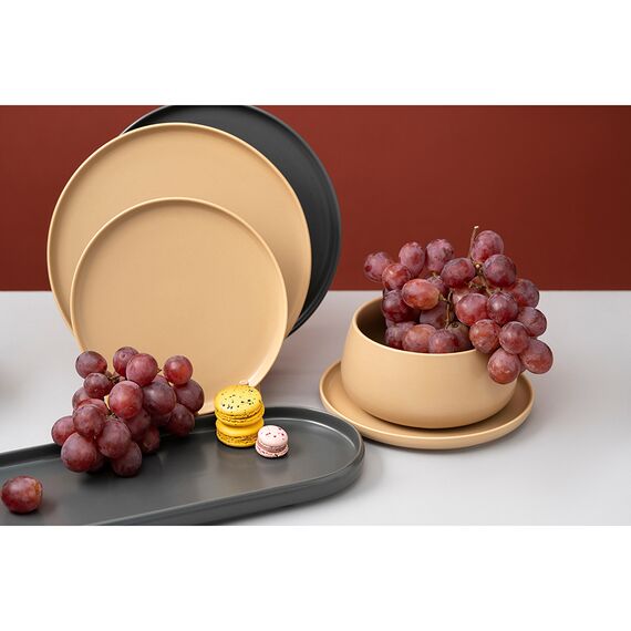 Набор из двух салатников бежевого цвета из коллекции Essential, 800 мл, Tkano, изображение 2