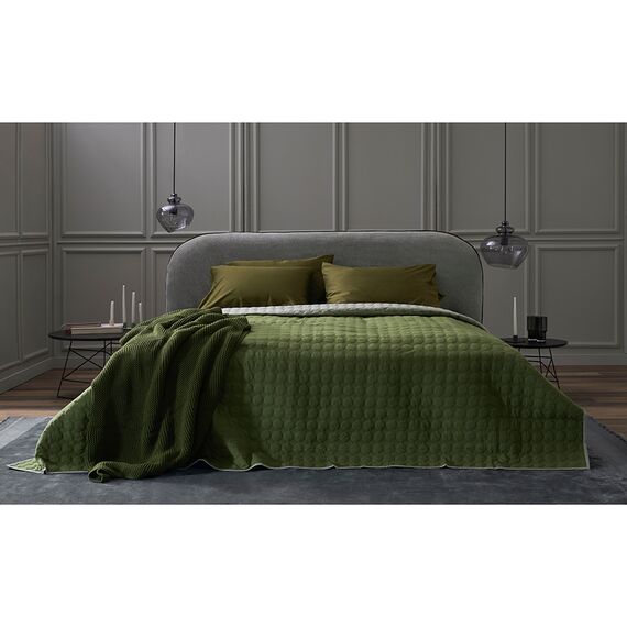 Набор наволочек из премиального сатина оливкового цвета из коллекции Essential, 50х70 см, Tkano, изображение 2