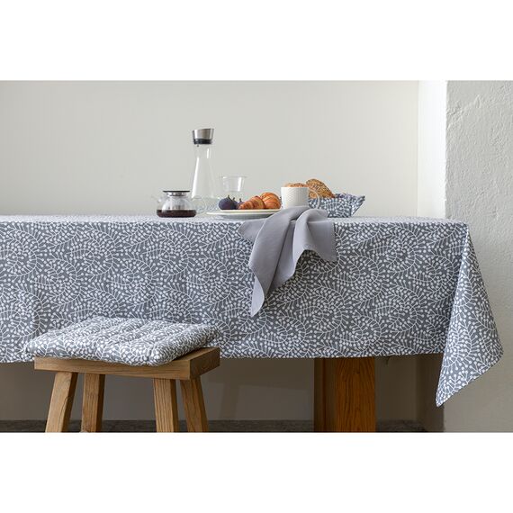 Набор из двух салфеток сервировочных из хлопка серого цвета из коллекции Essential, 45х45 см, изображение 7