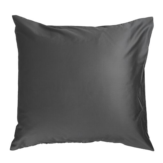 Набор из двух наволочек из сатина темно-серого цвета из коллекции Wild, 70х70 см, изображение 2