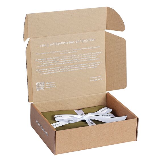 Набор наволочек из премиального сатина оливкового цвета из коллекции Essential, 70х70 см, Tkano, изображение 9