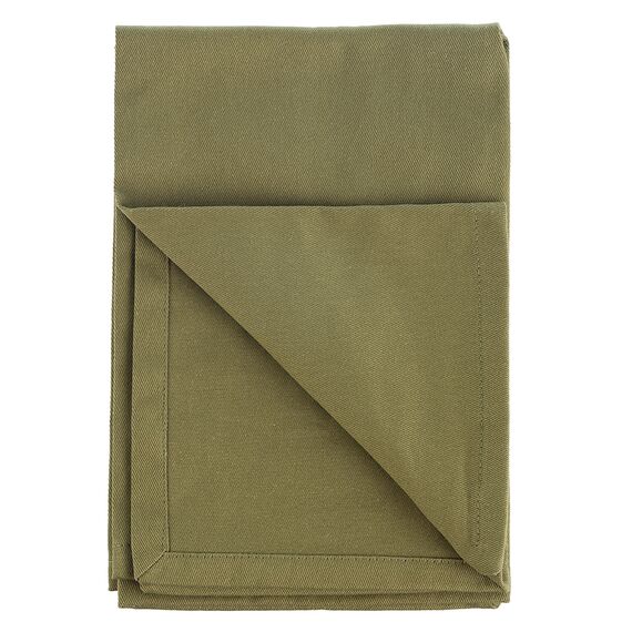 Набор из двух салфеток сервировочных из хлопка оливкового цвета из коллекции Essential, 45х45 см, изображение 5
