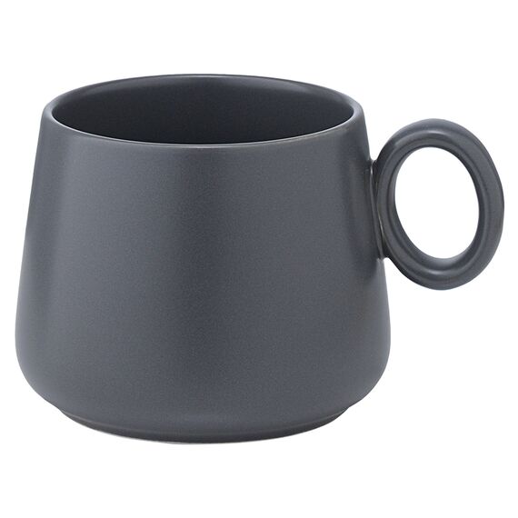 Набор из двух чайных пар темно-серого цвета из коллекции Essential, 250 мл, Tkano, изображение 6