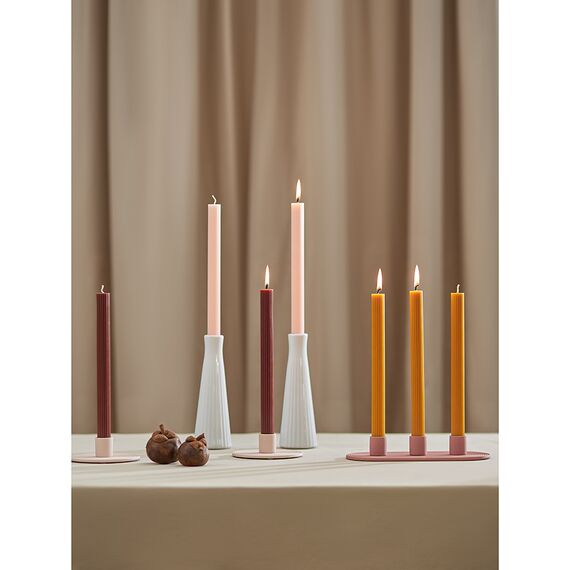 Набор из двух свечей цвета карри из коллекции Edge, 24,5 см, Tkano, изображение 4