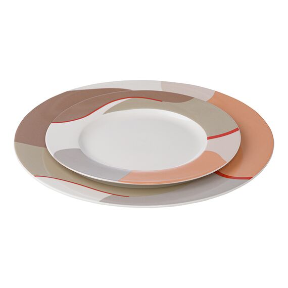 Набор из двух тарелок бежевого цвета с авторским принтом из коллекции Freak Fruit, 21 см, Tkano, изображение 6