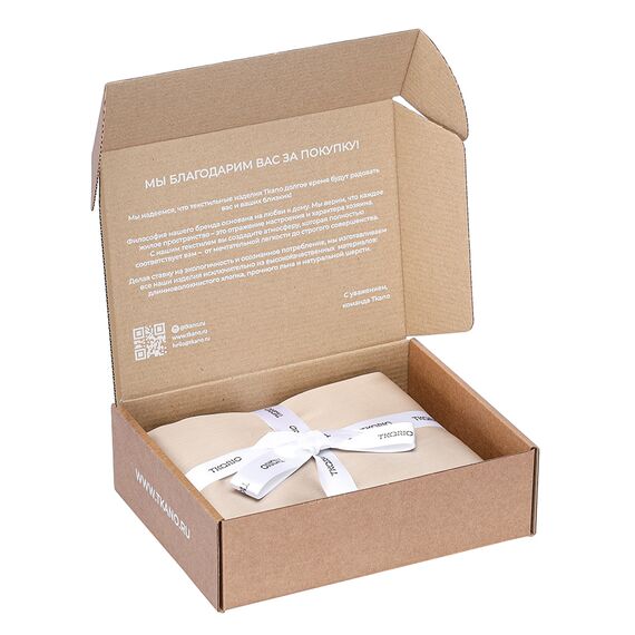 Набор наволочек из премиального сатина бежевого цвета из коллекции Essential, 50х70 см, Tkano, изображение 8