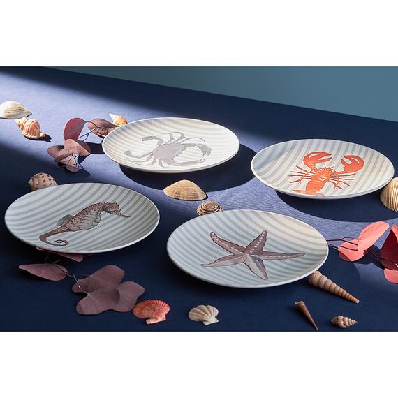 Набор из четырех тарелок Aquarium из коллекции Sea treasures, 21,5 см, Tkano, изображение 2