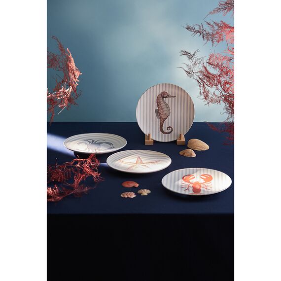 Набор из четырех тарелок Aquarium из коллекции Sea treasures, 21,5 см, Tkano, изображение 4