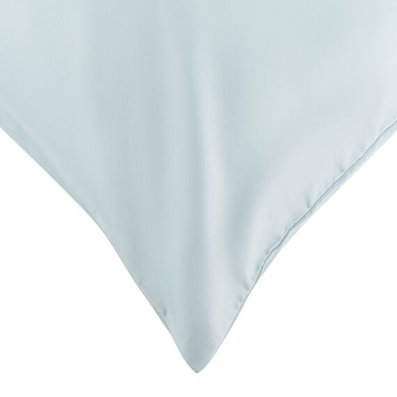 Набор из двух наволочек из сатина голубого цвета из коллекции Essential, 70х70 см, изображение 4