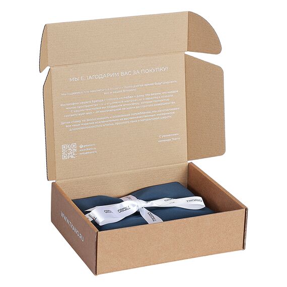 Набор наволочек из премиального сатина темно-синего цвета из коллекции Essential, 70х70 см, Tkano, изображение 9