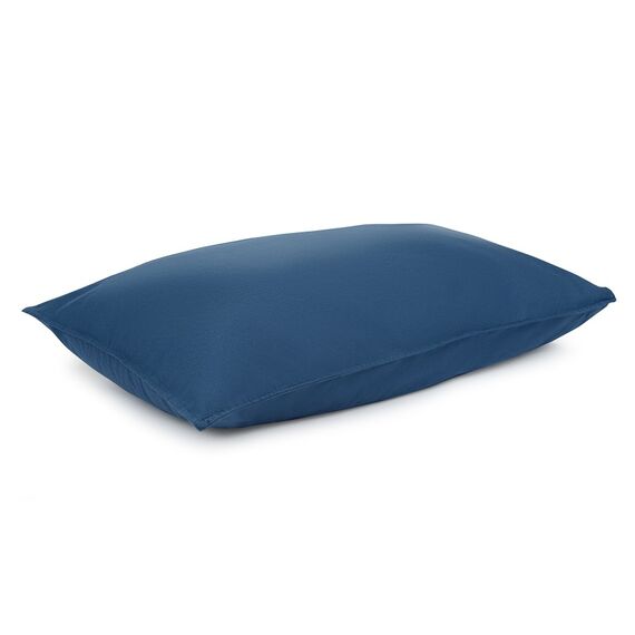 Набор из двух наволочек темно-синего цвета из органического стираного хлопка из коллекции Essential, 50х70 см, изображение 6