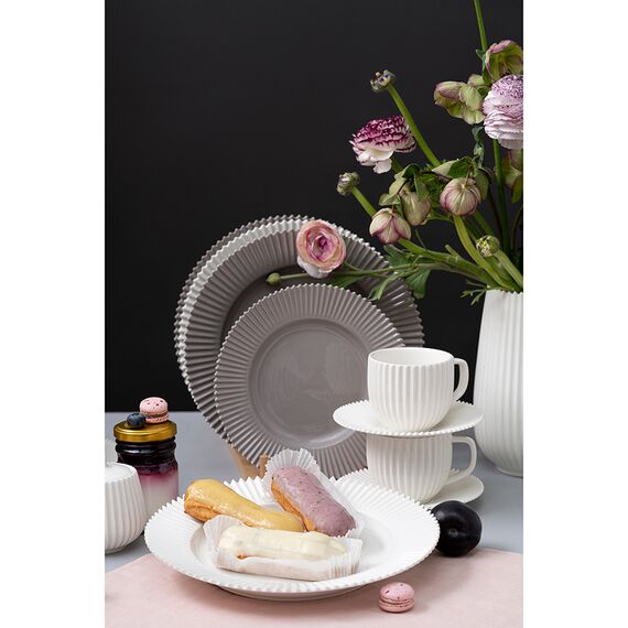 Набор из двух тарелок темно-серого цвета из коллекции Edge, 21 см, Tkano, изображение 2