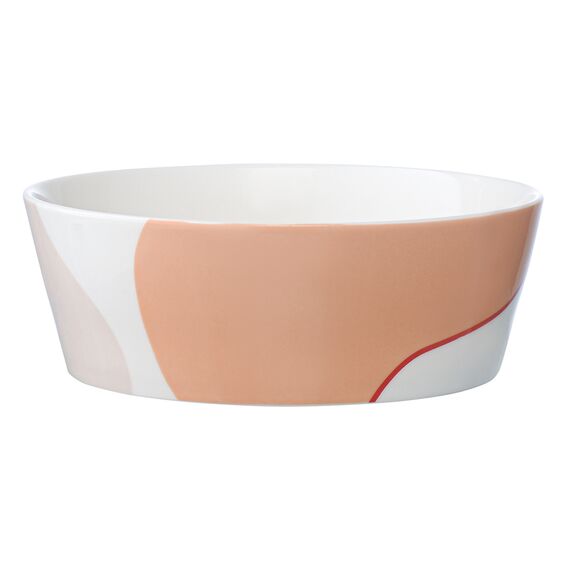 Набор из двух салатников бежевого цвета с авторским принтом из коллекции Freak Fruit, 16см, Tkano, изображение 6