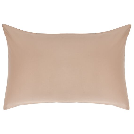 Набор из двух наволочек из сатина светло-коричневого цвета из коллекции Essential, 50х70 см, Tkano, изображение 2