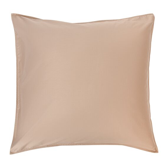 Набор из двух наволочек из сатина светло-коричневого цвета из коллекции Essential, 70х70 см, Tkano, изображение 2