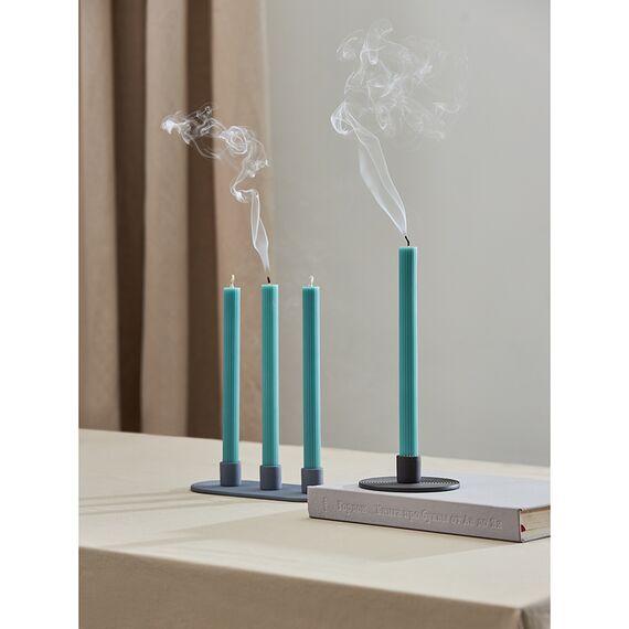 Набор из двух свечей бирюзового цвета из коллекции Edge, 24,5 см, Tkano, изображение 2