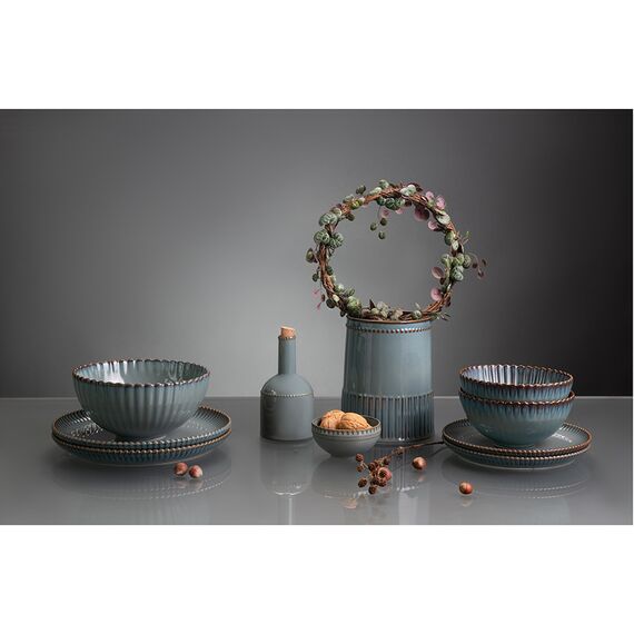 Набор из двух тарелок темно-серого цвета из коллекции Kitchen Spirit, 21 см, Tkano, изображение 3