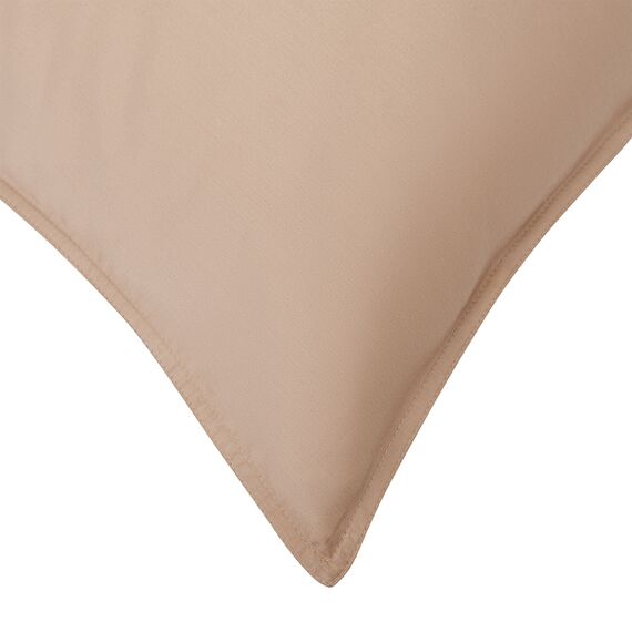 Набор из двух наволочек из сатина светло-коричневого цвета из коллекции Essential, 70х70 см, Tkano, изображение 3