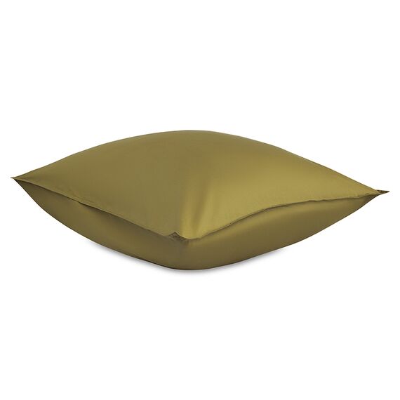Набор наволочек из премиального сатина оливкового цвета из коллекции Essential, 70х70 см, Tkano, изображение 6