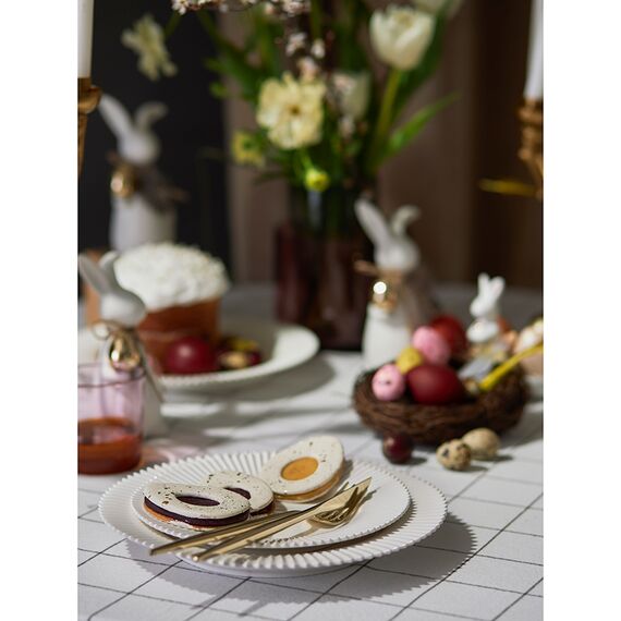 Набор из двух тарелок белого цвета из коллекции Edge, 21 см, Tkano, изображение 4