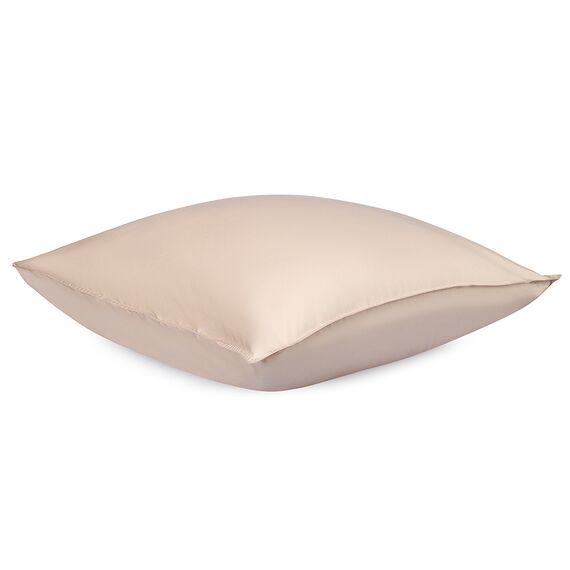 Набор наволочек из премиального сатина бежевого цвета из коллекции Essential, 70х70 см, Tkano, изображение 5