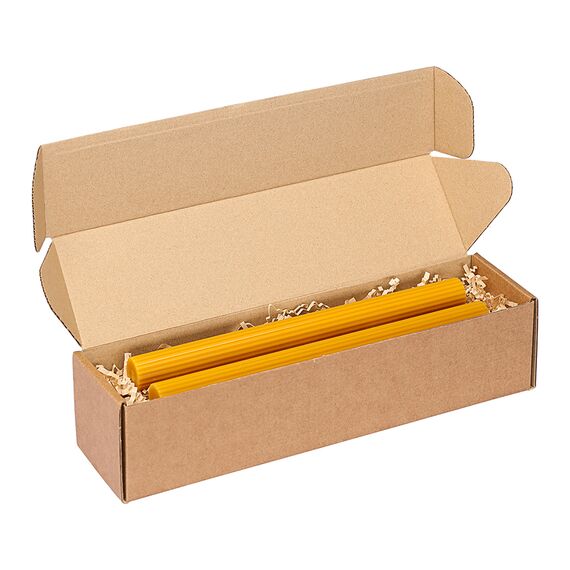 Набор из двух свечей цвета карри из коллекции Edge, 24,5 см, Tkano, изображение 6