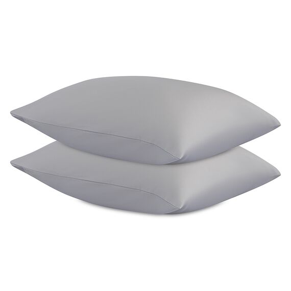 Набор наволочек из премиального сатина серого цвета из коллекции Essential, 50х70 см, Tkano