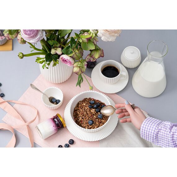 Набор из двух чайных пар белого цвета из коллекции Edge, 250мл, Tkano, изображение 2