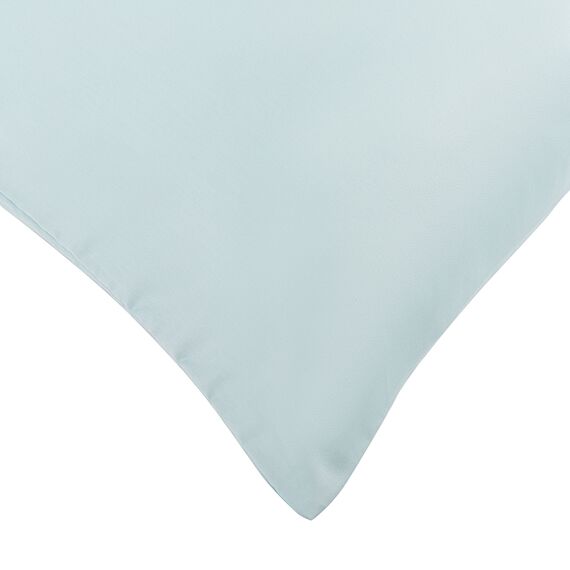 Набор из двух наволочек из сатина голубого цвета из коллекции Essential, 50х70 см, изображение 4