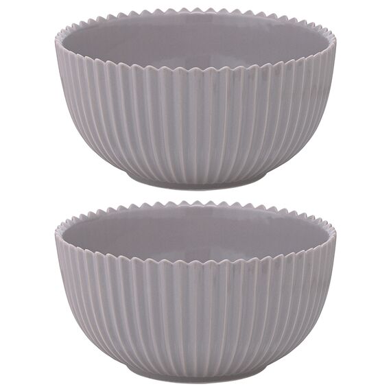 Набор из двух салатников темно-серого цвета из коллекции Edge, 650 мл, Tkano