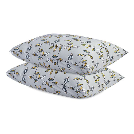 Набор наволочек 'Ягоды тайги' из премиального сатина из коллекции Russian North, 50х70 см, Tkano