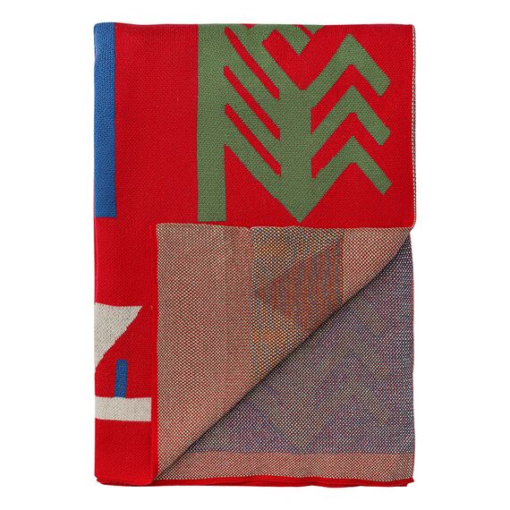 Плед из хлопка по мотивам чувашских орнаментов из коллекции Cultural Heritage, 130х180 см, Tkano, изображение 6