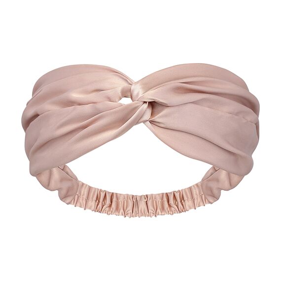 Повязка для волос из натурального шелка цвета пыльной розы из коллекции Essential, Tkano
