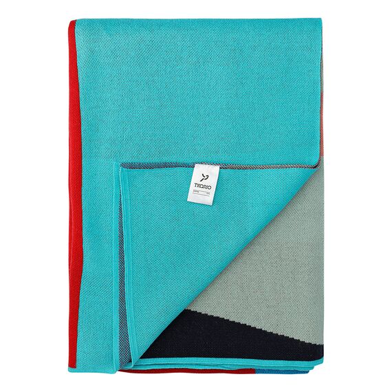 Плед из хлопка по мотивам нанайских орнаментов из коллекции Cultural Heritage, 130х180 см, Tkano, изображение 7