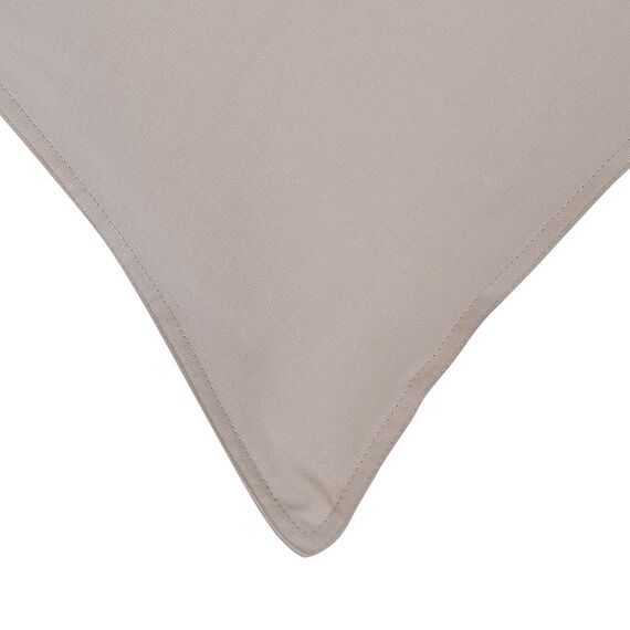 Набор наволочек изо льна и хлопка серо-бежевого цвета из коллекции Essential, 70х70 см, Tkano, изображение 5