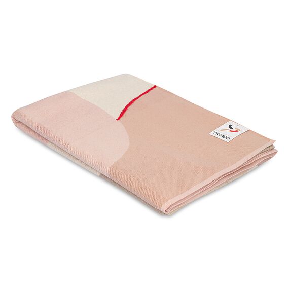 Плед из хлопка с авторским принтом бежевого цвета из коллекции Freak Fruit, 130х180 см, Tkano, изображение 12