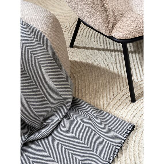 Плед из шерсти мериноса серого цвета из коллекции Essential, 130х180 см, Tkano, изображение 5