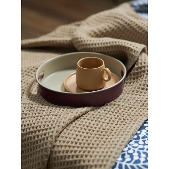 Плед из шерсти бежево-серого цвета из коллекции Essential, 130х180 см, Tkano, изображение 11