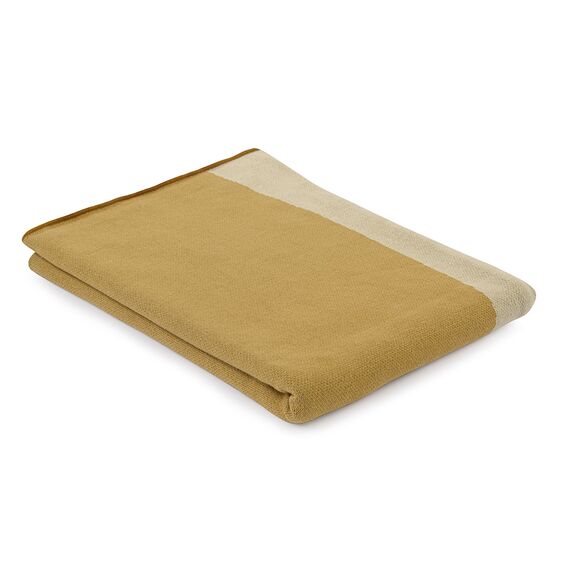 Плед из хлопка с рисунком Rice plantation из коллекции Terra, 130х180 см, изображение 6